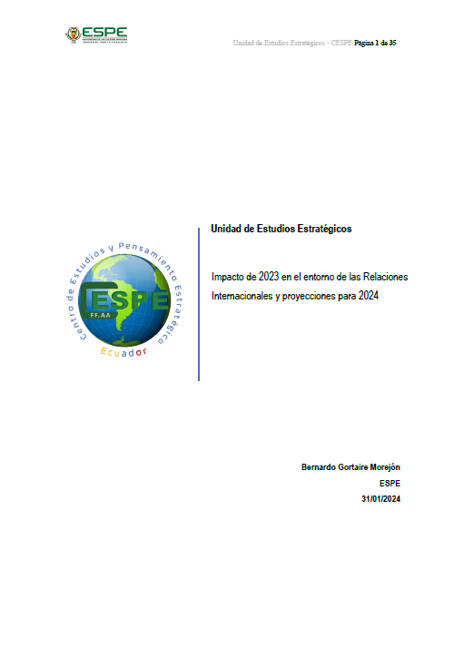Impacto de 2023 en el entorno de las Relaciones Internacionales y proyecciones para 2024 Gortaire