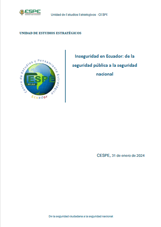Inseguridad en Ecuador: de la seguridad pública a la seguridad pública a la seguridad nacional J. Pérez